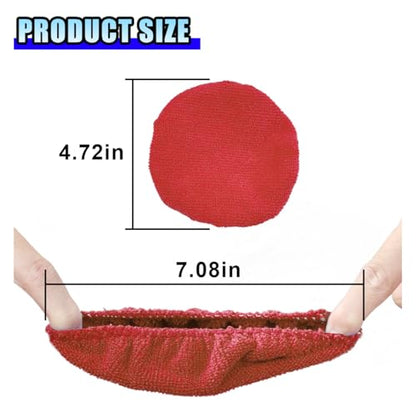 20PCS Microfiber Cloths for Car Windshield Cleaning Tool, Replaced Glass Cleaning Clothes, Interior Auto Window Cleaner Washing Bonnets, Washable & Reusable Microfiber Pads Cover Kit (Triangular) - size: Triangular