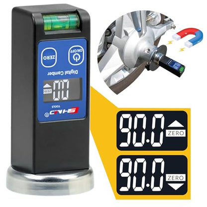 Cambers Gauge for Car Truck SUV LCD Display Wheel Alignment Tool Digital Alignment Tool with Horizontal Bubble Magnetic Base Gauge