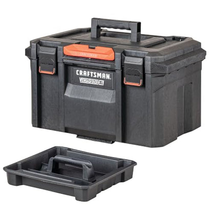 CRAFTSMAN VERSASTACK XL Tool Box, Waterproof Indoor/Outdoor, Stackable Tool Storage, Lockable, 21 Inch (CMST21430)