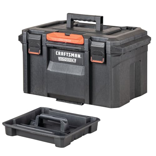 CRAFTSMAN VERSASTACK XL Tool Box, Waterproof Indoor/Outdoor, Stackable Tool Storage, Lockable, 21 Inch (CMST21430)