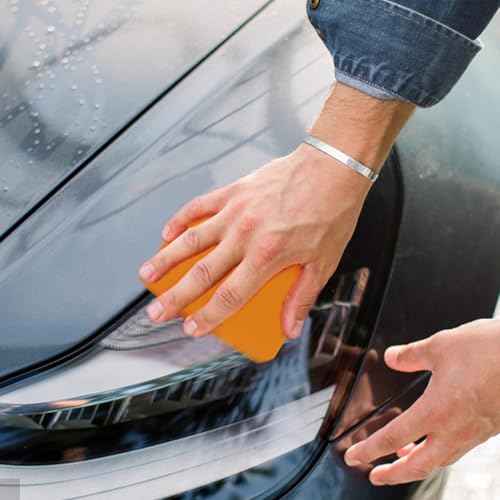 Car Clay Bar Car Wash Mud | Car Interior Detailing Kit, Auto Glass Cleaner, Auto Detailing Supplies, Efficient, No Scratch Solution For Auto SUV, Car - color: Orange