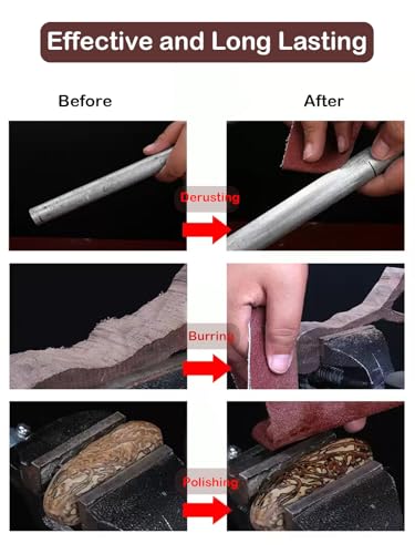 Emery Cloth Roll, 6 Grits 1'' x 26' Sand Paper Roll with Dispenser, 80 150 240 320 400 600 Grit Sandpaper Assortment, Wet Sanding Paper for Metal Automotive Furniture Wood - style: 6rolls 8m