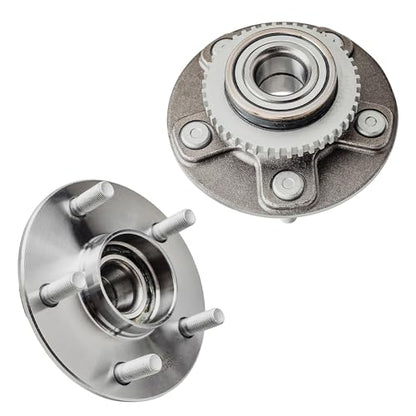 Detroit Axle - 2pc Rear Wheel Bearing Hubs Assembly for 2000-2003 Nissan Maxima, 2002-2004 Infiniti I35, 2000-2001 I30, 5-Lug w/ABS, Wheel Bearing Hub Assembly Replacement - style: 512203 x2/Pair