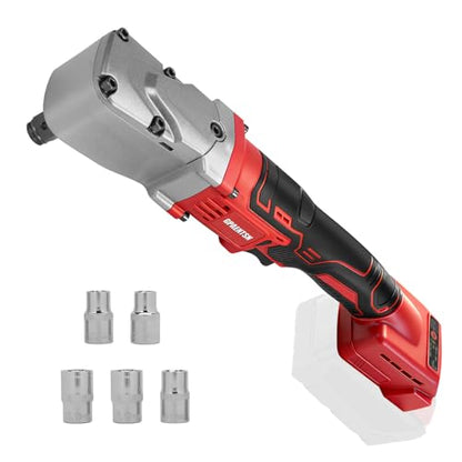 1/2" Right Angle Impact Wrench 206 ft-lbs for Milwaukee M18 Tool | Brushless Motor, 280 Nm Torque, Tight Space Angle Head, Variable Speed Trigger, Auto Repair, Bare Tool Only - color: Milwaukee