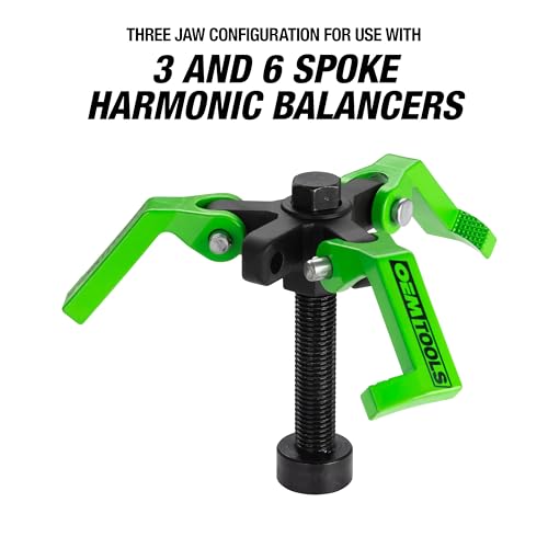 OEMTOOLS Harmonic Balancer Puller for 3, 4, 6 Spoke Balancers | 2 Jaw Puller and 3 Jaw Puller Tool, Heavy Duty Engine Pulley Puller for Ford Coyote, Ford 7.3L Godzilla, and Dodge Ram Hemi