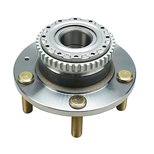 Detroit Axle - 5-Stud Rear Wheel Bearing Hubs Assembly for 2001 Hyundai Tiburon [w/4-Wheel ABS], 2 Wheel Bearings and Hubs Replacement Pair Set - style: 512198-DA x2/Pair