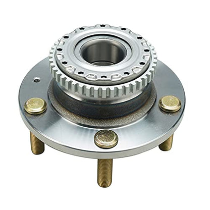 Detroit Axle - 5-Stud Rear Wheel Bearing Hubs Assembly for 2001 Hyundai Tiburon [w/4-Wheel ABS], 2 Wheel Bearings and Hubs Replacement Pair Set - style: 512198-DA x2/Pair