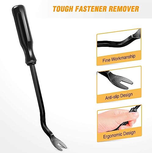 GOOACC 5 PCS Nylon Auto Trim Removal Tool Kit No-Scratch Removal Tool Kit for Car Clip Panel & Audio Dashboard Dismantle Black - color: Black, size: 5Pcs