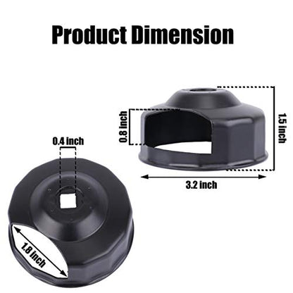 Kiwi Master 76mm 14 Flutes Oil Filter Wrench for 1984-2021 Harley | Spin-on Oil Filters (Except '15-later XG) Twin Cam Oil Filters with 76mm x 14 Flutes (Crank Sensor)