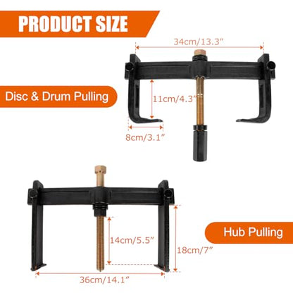 PSLER Hub Drum and Rotor Puller Kit Replace for 78830 for Car Repair | Fits 1-1/4 inch socket or 32mm wrench, heavy duty forged alloy, for car and truck maintenance, disassemble stuck hubs