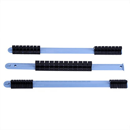 Joyzan Organizer Socket Holder, 1/2 inch 3/8 inch 1/4 inch Drive Socket | Racks Clips Rail Tray Kit Portable Heavy Duty Plastic Extension Garage Storage Drawer Tools Boxes Set Workshop 3PCS