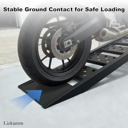 LIEKUMM 40" Heavy Duty Truck Ramps, 2200 lbs Loading Ramps for Pickup Trucks, Metal Truck Bed Ramps for ATV, Lawn Mower, Trailer Use - size: 40"L(Black/2PCS)