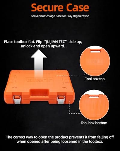 201-Piece Mechanics Tools Set, 1/2'', 1/4'', 3/8'' Drive - size: 201pcs