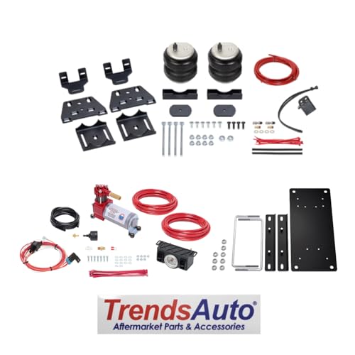 TrendsAuto Firestone Airide Rear Ride-Rite Air Spring Kit and Dual Path Analog Standard Compressor Kit fits 2024-2025 Tacoma 4WD w/o In-Bed Hitch | Includes TrendsAuto Decal - size: Dual Path Analog