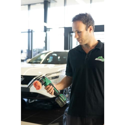 BATOCA S4 Cordless Polisher for Car Detailing with 2Pcs 12V 2.5Ah Batteries, Both Rotary Buffer & Dual Action Polisher, 1&3inch Brushless Polisher, Basic Kit