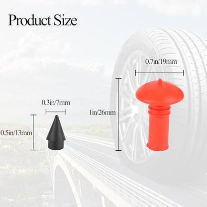 Mushroom Shaped Tire Repair Insert Plugs, 90PCS Tire Repair Tools for Tubeless Tires, Professional Puncture Fix for Car, Truck, SUV and Motorcycle - size: 90pcs big