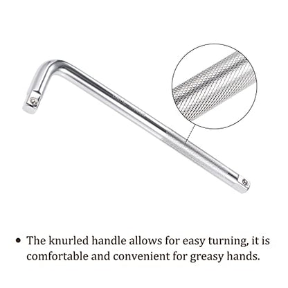 Breaker Bar - [1/2 Inch Drive] L Shape Socket Wrench Extension for Car Mechanical Equipment Repair Use, CR-V Steel