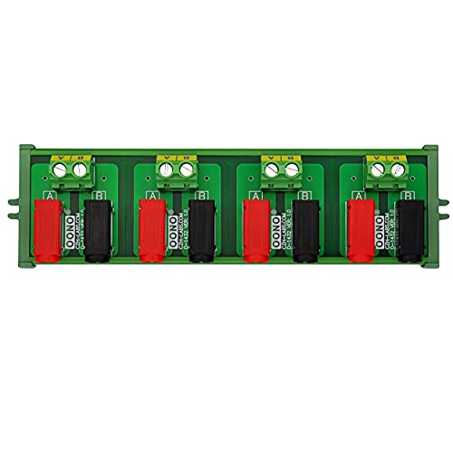 Banana Jack Breakout Board Module (4x2 Positions, Screw Mount) - size: 4x2 Positions, style: Screw Mount