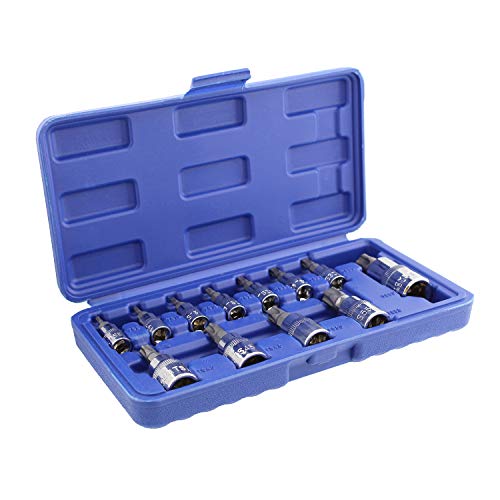 ABN Torx Plus Socket Set Star Bit Set, 5 Star Tamper Proof Bit Set, Tamper Proof – 12-Piece Torx Set