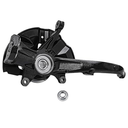 Detroit Axle - Front 4pc Steering Knuckles Kit for Ford Fusion Lincoln MKZ Zephyr Mercury Milan, 2 Disc Brake Calipers w/Bracket 2 Steering Knuckles & Wheel Bearing Hubs Replacement - size: 4BU47673/Kit