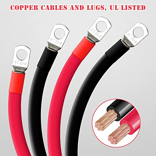Battery Jump Post, Briidea Battery Remote Charging Tool Jumper Terminals Relocation Kit Work for UTV ATV Car Trucks RV Tractor Boat