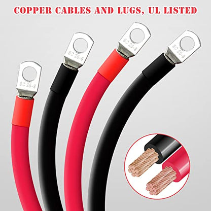 Battery Jump Post, Briidea Battery Remote Charging Tool Jumper Terminals Relocation Kit Work for UTV ATV Car Trucks RV Tractor Boat
