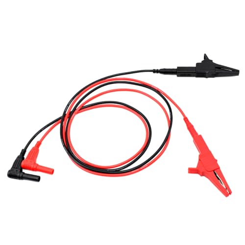 4Pcs Alligator Clip Test Lead Kit 14 AWG Heavy-Duty 4mm Banana Plug Replacement Leads,Silicone Jumpire Wires for Multimeter Meter Electrical Testing 3 Feet - style: Test Lead Kit 4Pcs