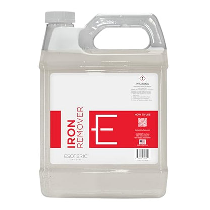 ESOTERIC Iron Remover Decontamination Spray 1 Gallon, Easy to Use, Iron Remover Car Detailing Supplies, Activates Red, Low Odor, Removes Iron Brake Fallout, Perfect for Your Car Detailing Kit - size: 1 Gallon