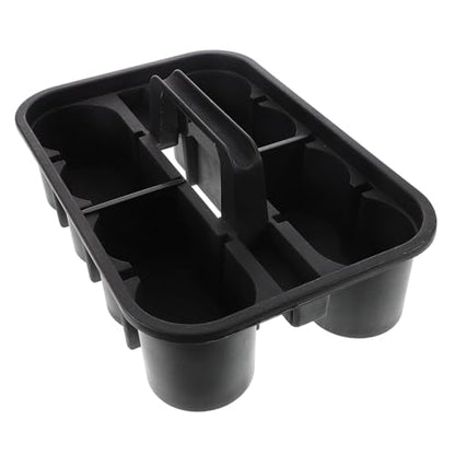 PRETYZOOM Large Rolling Cleaning Basket for Detailing Accessories Storage Plastic Tool Organizer Heavy Duty Square Compartmentalized Design