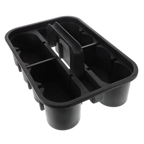 PRETYZOOM Large Rolling Cleaning Basket for Detailing Accessories Storage Plastic Tool Organizer Heavy Duty Square Compartmentalized Design