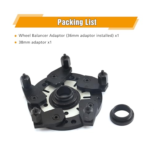 Universal Wheel Balancer Adaptor Fixture Plate, Tire Balancing Machine Clamp, for 36/38/40mm Shaft