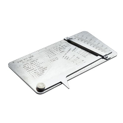 HFS(R) Pipe Pit Welding Gauge Gage Test Ulnar Welder Inspection 0 to 1/2" in 1/64" & .020 Increments - size: Pipe Pit