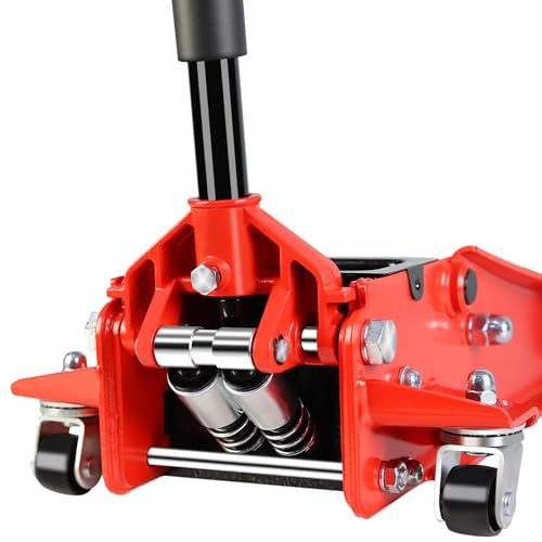 4 Ton Low Profile Floor Jack, Hydraulic Racing Floor Jack with Dual Pistons Quick Lift Pump for Sport Utility Vehicle, Lifting Range 4"-21" (4 Ton Lifting 4"-21") - size: 4 Ton Lifting 4"-21"