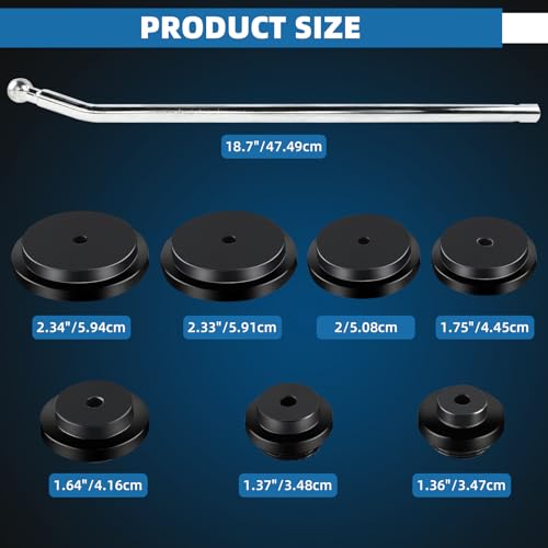 FreeTec Frost Plug Installer Remover Tool Set | remove and install frost plugs plugs from 1.36 inch to 2.34 inch with Storage Case Easy to Operate