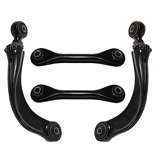 Detroit Axle - 4pc Rear Control Arms for Ford C-Max Focus Mazda 3 5 Volvo C30 C70 S40 V50, 4 Upper & Lower Control Arms Replacement - size: 2C1700188/4PC