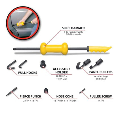 Performance Tool W2029DB Dent And Seal Puller Set, 9-Piece
