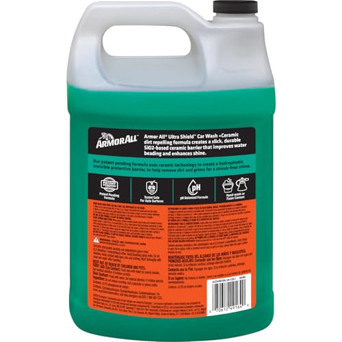 Armor All Ceramic Foaming Car Wash Soap with Extreme Shield, 1 Gallon, 128 Fl Oz (Pack of 1) - style: Car Wash + Ceramic (1 pack)