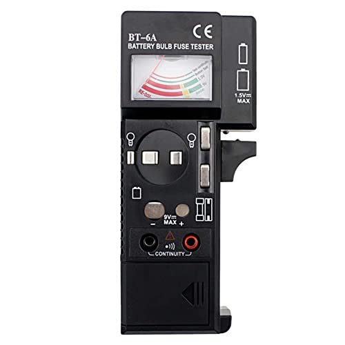 KOCKAFEJ Universal Battery Bulb and Fuse Tester 3 in 1 Batteries Checker for 1.5V 9V and Auto Household Bulbs and Fuses