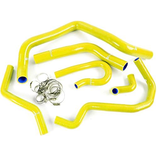 G-PLUS Silicone Radiator Coolant Hose Pipe Kit Yellow | Compatible with Honda Civic Type-R EK/EG B16A/B18C/B20B 1992-2000 - color: Yellow