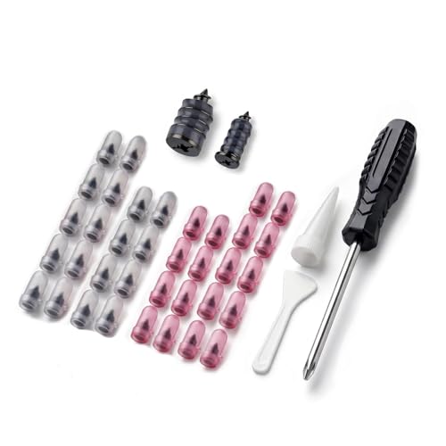 Tire Repair Rubber Nail Plug Kit, 36PCS 2 Size Tire Repair Screws with Screwdriver, Reusable Emergency Tire Puncture Repair for Car Motorcycle SUV Truck ATV Tractor - style: 36 nails