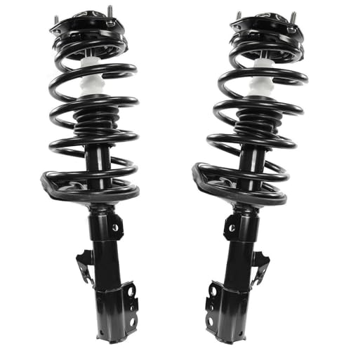 Detroit Axle - 4pc Front Struts Sway Bars for Toyota 2004 2005 2006 Sienna, Complete Struts with Coil Spring Assembly Stabilizer Sway Bar End Links Replacement Suspension Kit - size: 4QS54001/ sway kit