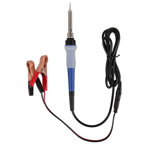 Housoutil Portable Car Soldering Iron Kit with Consistent Temperature and High-efficiency Design, Rubber and Ceramic Core Material, for Dc12v-24v Vehicle Welding Repair