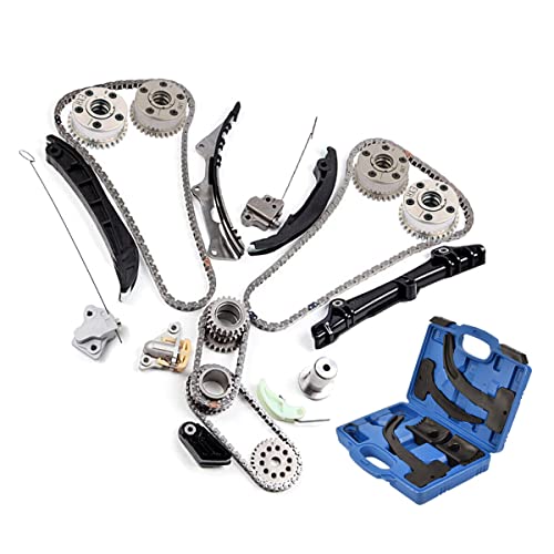 Engine Timing Chain VVT Gear Tool Kit Replacement for 2011-2015 Chrysler Jeep Dodge Ram 3.6 Pentastar 5184352AF, 5184369AH, 5184370AH
