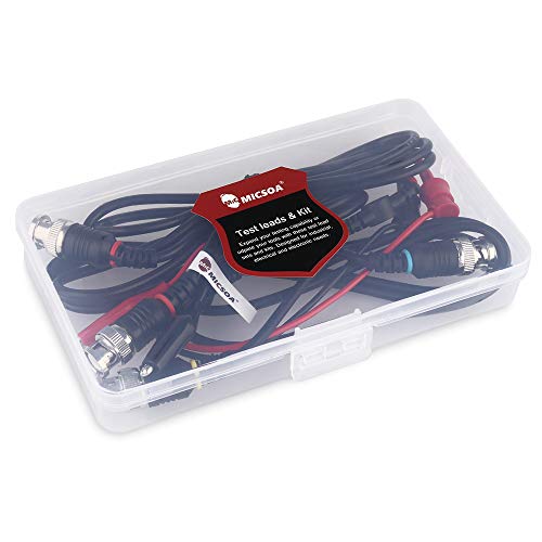 Oscilloscope Probes - BNC to Alligator Clips, Mini Test Clips & BNC Cables (3 Pack)