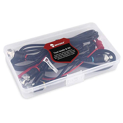 Oscilloscope Probes - BNC to Alligator Clips, Mini Test Clips & BNC Cables (3 Pack)