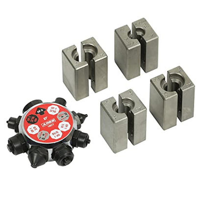ARES 18077 – 37 Degree Professional Flare Die Set – for Use with Professional Brake Line Flaring Tools – Use with Flaring Tool to Form Flares in Steel, Stainless Steel, Copper, and Aluminum Tubing - size: 37 Degree Tubing Flaring Die Set