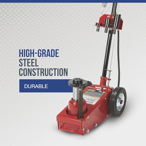 Strongway 22-Ton Quick Lift Air/Hydraulic Service Floor Jack | Controlled vehicle lifting, heavy shop use, stable positioning, professional garage service, durable steel construction - size: 22 Ton