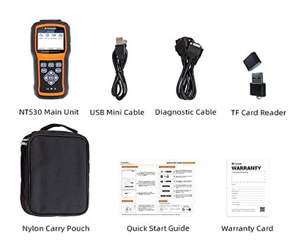 FOXWELL NT530 for Land Rover, Range Rover, Jaguar - All Maintenance Service - Bidirectional Diagnostic Scan Tool OBD2 Scanner Automotive Code Reader ABS Bleed SRS Airbag SAS TPMS TPS EPB Oil Reset CKP