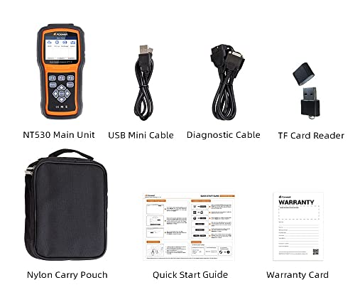 FOXWELL NT530 for Volkswagen and Audi - All Systems, All Maintenance Service - Bidirectional Diagnostic Scan Tool OBD2 Scanner Automotive Code Reader ABS Bleed SRS Airbag SAS TPMS TPS EPB Oil Reset
