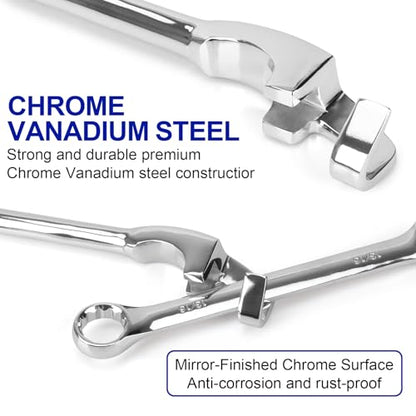 BULLTOOLS Wrench Extender Tool Bar, Extra-Long 15 Inch Wrench Extension for Maximum Leverage Universal Extension Tool for Automotive Repair & Mechanics